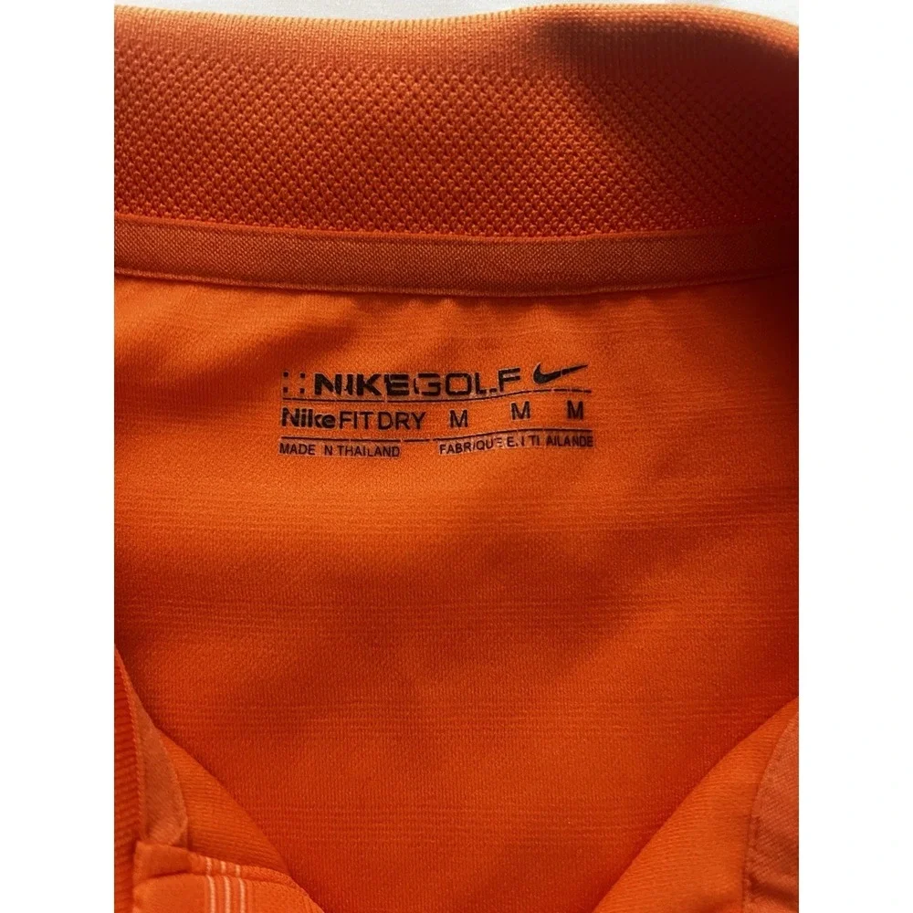 Nike Golf Fit Dry Polo Shirt South Carolina Palmetto Crescent Orange Striped M